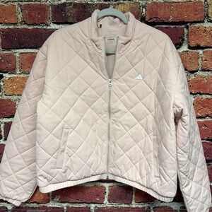 Adidas Go-To Quilted Ladies Jacket Women's Sandy Pink Size Large NEW